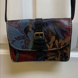 Patricia Nash Multicolor Floral Crossbody Bag